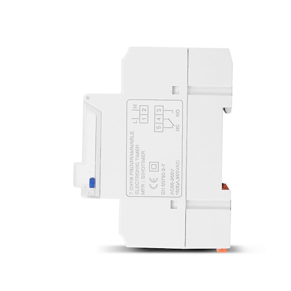 Tm928ak Smart Skjerm Display Utskiftbart Batteri Skinne Timer Bryter Bakgrunnsbelysning 85-265V 16A