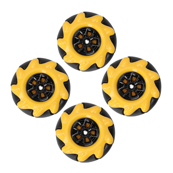 Mecanum-pyörät Älykäs robottiauton osat Tarvikkeet OmniDirectional DIY Lelukomponentit 48mm(2 paria)