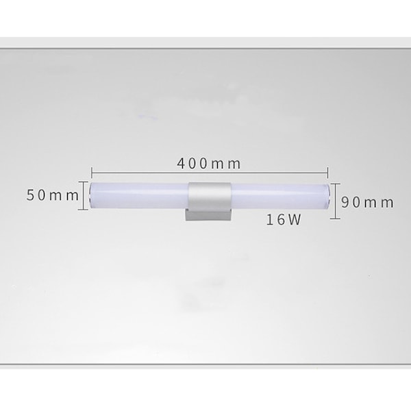 LED-vägglampa spegel badrum metall glas E14 lampa badrum lig