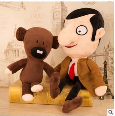 Tecknad Mr. Bean Teddybjörn Plyschleksak Bean Bear Docka Mr. Bean 50cm