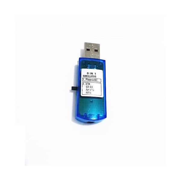 USB-lentosimulaattori Tietokoneen lentosimulaattori Xtr5 Fms G4 Fpv -lentokoneen helikopterin ohjaimelle Blue