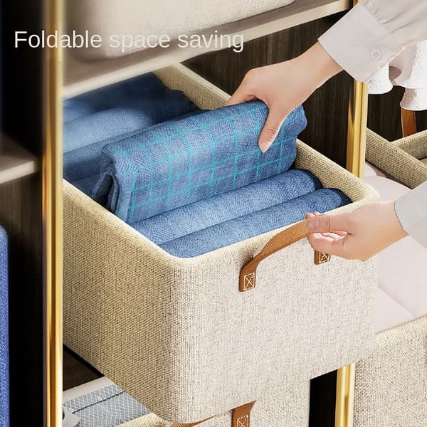 Förvaringslåda för Kläder Täcken BH Organizer MÖRKBLÅ mörkblå navy blue small-small