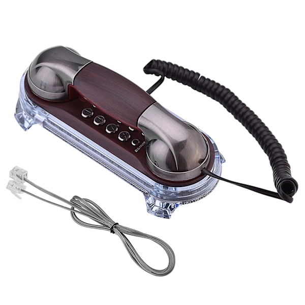 Antik väggmonterad telefon med nummerpresentatör och blå bakgrundsbelysning - Blinkande 1PC