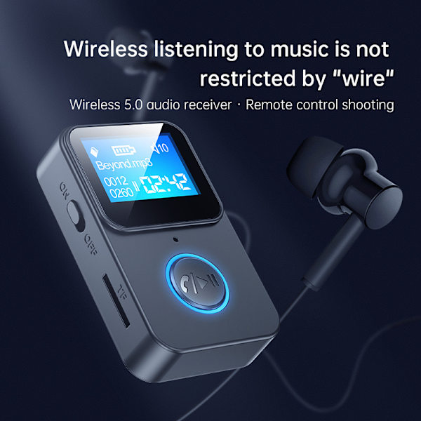 Mp3-spiller med Bluetooth 5.0 musikkspiller