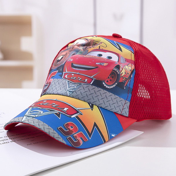 Verkkopallolippis Snapback Trucker Hat Lapset Tyttö Poika Lahja Disney Pixar Cars