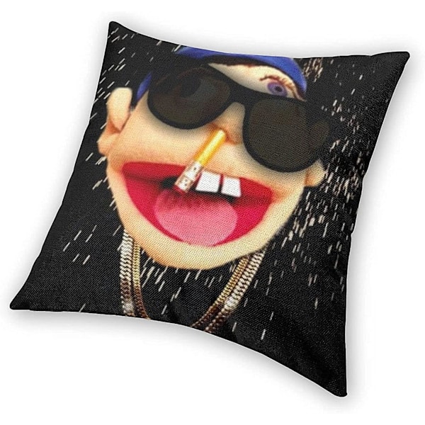 Myk og behagelig 18 x 18 tommers trekk Sml Jeffy mønster Hjemmedekorasjoner Putetrekk Kvadratisk putetrekk for sofa