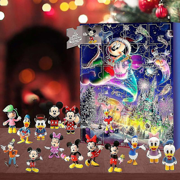 Gave Mickey Julekalender Legetøj Disney Mickey Minnie Blind Box Juguetes Advent Overraskelse Legetøj Børnegaver Style 3
