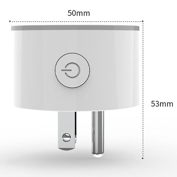 WiFi Smart Plug Outlet RGB Trådløs Strømstik Smart Life/ App Fjernkontroll Fungerer for Alexa Hjem EU-plugg
