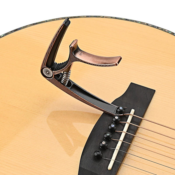 1/2/3 Gitarr Capo Akustisk Klämma Snabbväxlingsklämma Nyckel för Koppar 9,3x7,5x1,5cm Copper 9.3x7.5x1.5cm Set