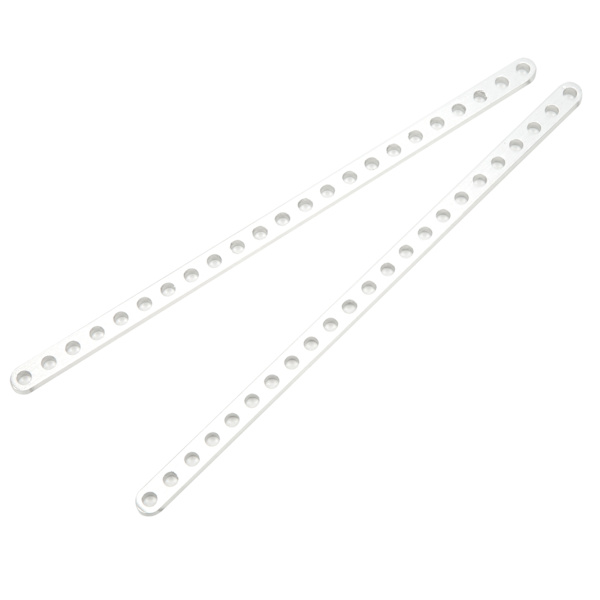 2 kpl 23 reiän alumiininen litteä palkki robotit Tarvikkeet 4 x 8 x 184 mm 3102-0023-0184