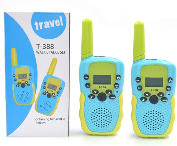 2-pack batteridrivna walkie-talkies för barn med 22 kanaler