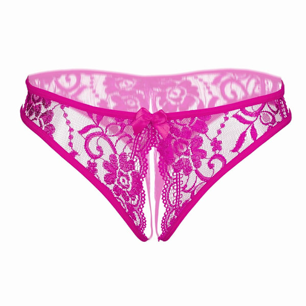 Seksikäs pitsi G-string kukkahousut ontto tangot VALKOINEN white