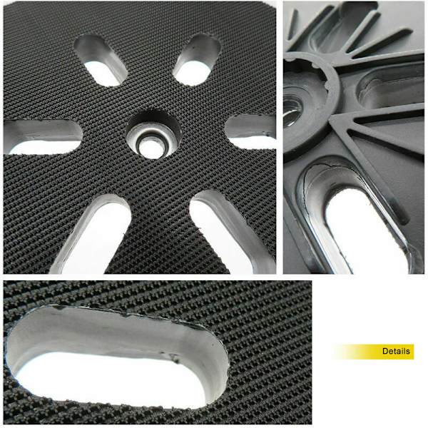 148 mm slibeskive - til Bosch excentersliber GEX 150 AC, PEX 15 AE, GEX 150 Turbo - 148 mm med Poweka——Adelala skrue