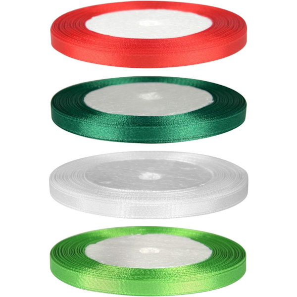 rullar med 10 mm satinband, presentband, dekorationsband