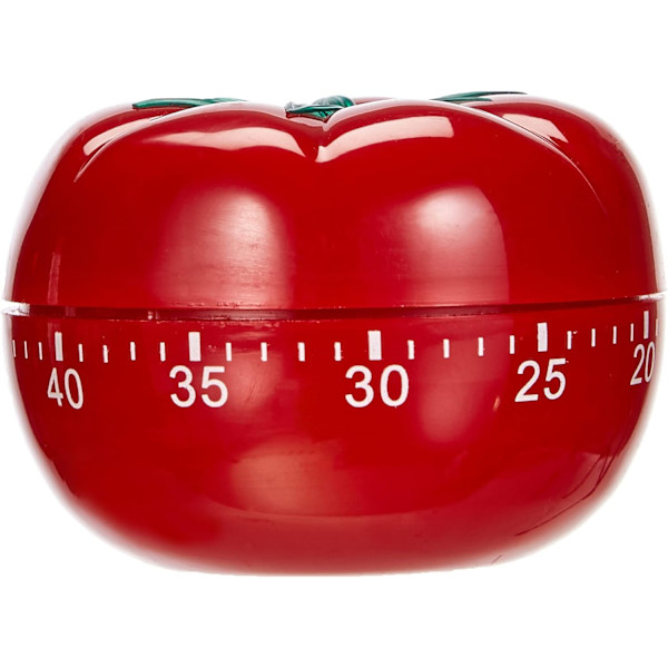 TD1607 Tomat Mekanisk Plastik Køkken Timer Rød