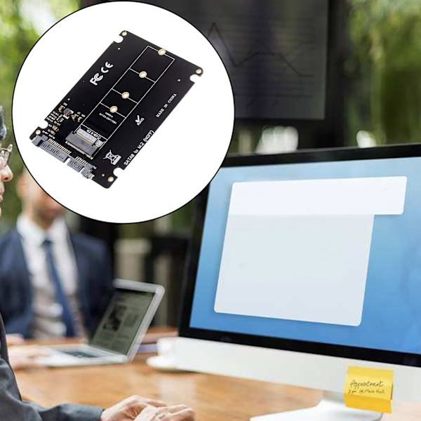 SATA till M.2 Key B NVMe-adapterkort som stöder Key B SATA-protokoll SSD överensstämmer med SerialATA rev3.0-specifikationer