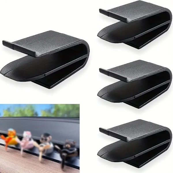 4-pakks luftfriskeradapter for Tesla Model 3 / Y 2017-2023 Luftventilklipp Friskerholder med avstandsholder Senterkonsollholder