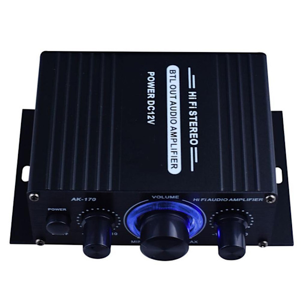 400W Mini HiFi Digital Stereo Ljudförstärkare Hemma Mikrofon Radio Användning - Perfekt