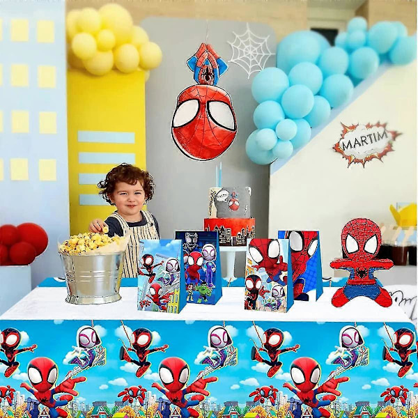 2 st Spidey och hans bästa vänner festdukar, Spidey och hans bästa vänner temafestartiklar
