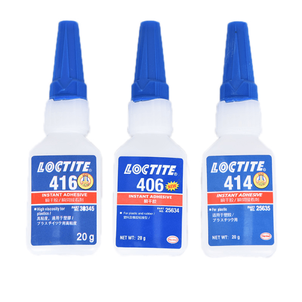 Superlim 406 Reparationslim Snabblim Loctite Självhäftande vit 406 vit white 414