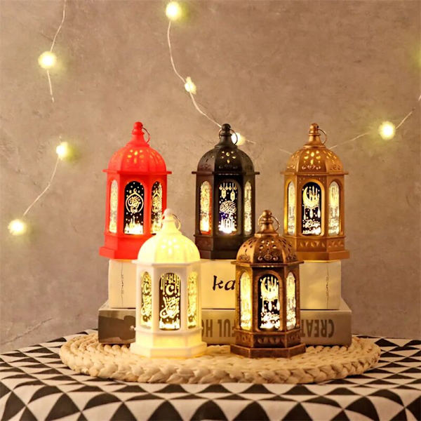 Ramadanin koristelamppu, Eid Mubarak -lyhty, kuu- ja tähtikoriste, Ramadanin koriste, muslimijuhlan koriste, kulta