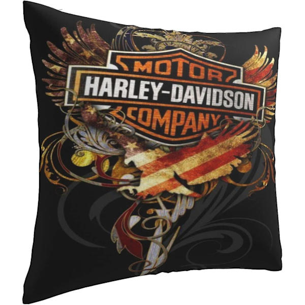 Kuddfodral Harley Davidson Varm och mjukt överdrag för dekorativa örngott i soffa säng utomhuskudde