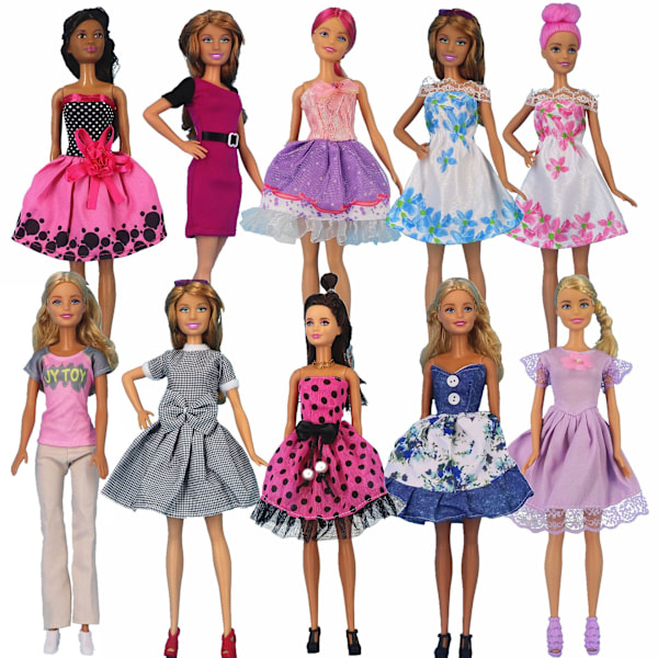 10 stk. 29 cm Barbie dukke tøj Personlig mode J