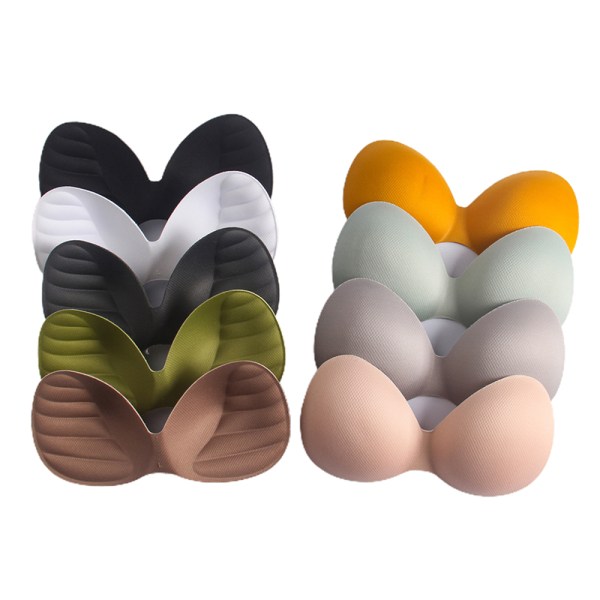 Kvinders Bikini Polstret Indlæg Bryst BH Forbedring Push Up Bryst I Sort Black 3*105cm