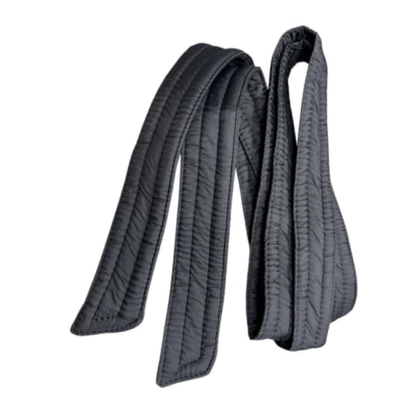 Vinterjacka för dam, dunvadderad, med bälte, kappa, midjebälte, korsett, mode, dam, skärp Matte Black