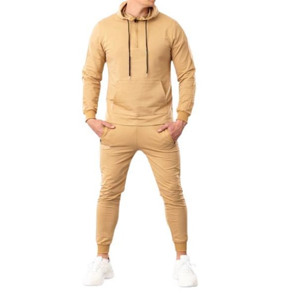 Mix & Match -huppari ja -joggerit Slim Fit Khaki XXL Khaki Khaki xxl