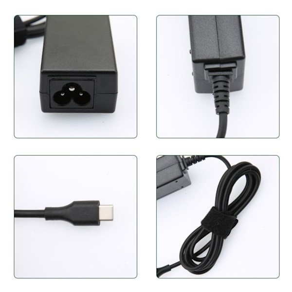 20V 2,25A 45W AC-adapterladdare passar för Lenovo Thinkpad ADLX45NLC3 ADLX45NDC3A ADLX45NCC3A strömkabel för strömdator