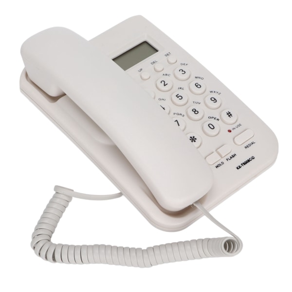 KXT5006CID Puhelin Toimisto Koti Hotel Puhelin Dialer Pieni Laajennus Tukee Soittajan Tunnusta Semi Handsfree(Blanc)