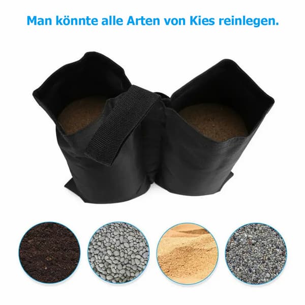4-pack vattentäta och vindtäta viktade sandsäckar, starka (qb)