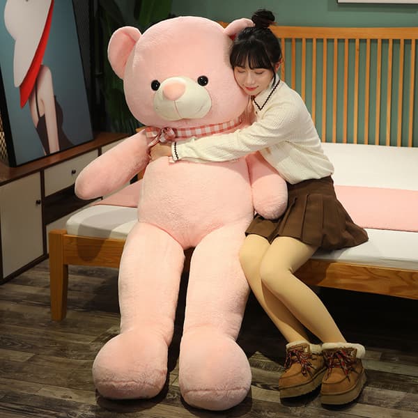 Stor bamse plyslegetøj, bamse med hjerte, romantisk gave*80cm*pink pink 80cm