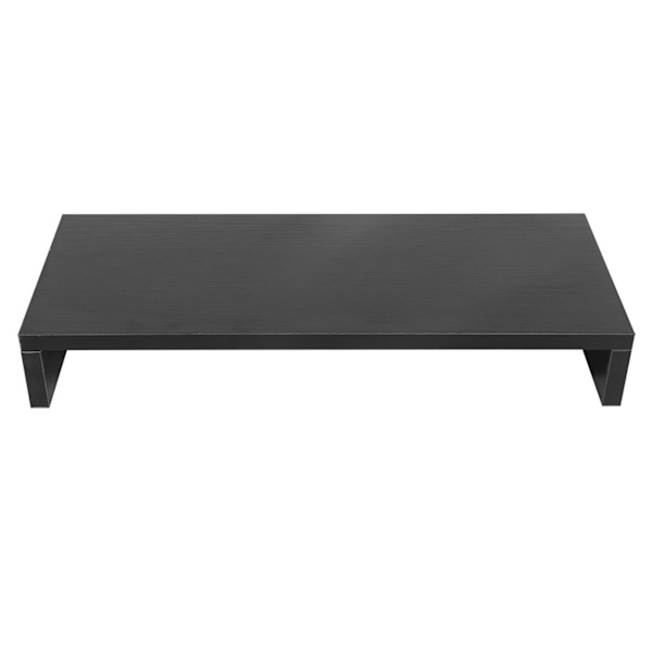 Træskærmstativ LED LCD computerskærmstativ skrivebordsarrangør displayshelf sort