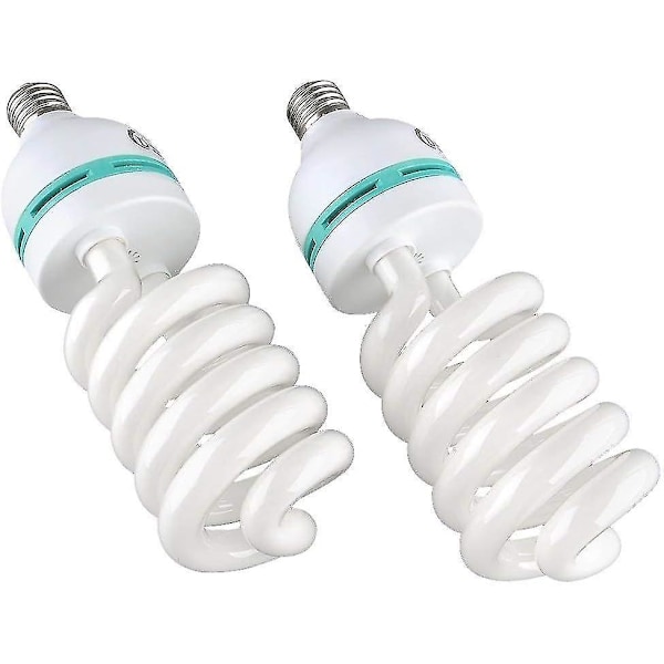 Set of 2 x 135W E27 Daylight Photography Light Bulb for Photo Studio Video Daylight Lamp 220V 5500K (2pcs)