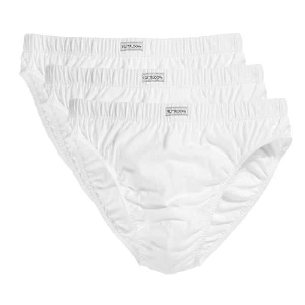 Fruit Of The Loom Men's Classic Slip Briefs (3-pakkaus) Whit White White 2XL