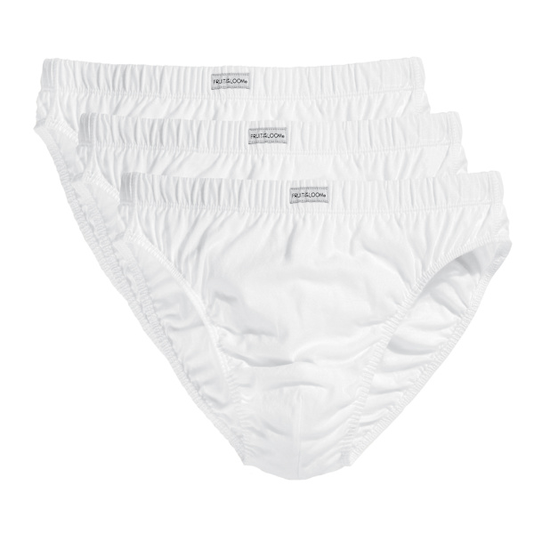 Fruit Of The Loom Miesten Classic Lip Briefs (3 kpl pakkaus) Valkoinen Valkoinen White S