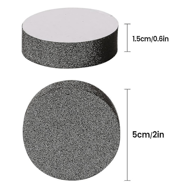 100 STK 50 STK Plantkrukafötter Höjare Naturligt Gummi Blomkruka Matta Osynliga Krukfötter för Tunga Utomhusväxter 51MM -CH -GLS 50PCS
