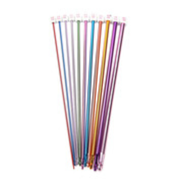 11 st 10,6\" flerfärgad aluminium TUNISIEN / AFGHAN virknål
