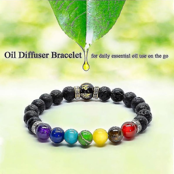 7 Chakra Bracelet With Meaningful Cards For Men Women Natural Crystal Healing Anxiety Jewelry Mandala Yoga Meditation Bracelet