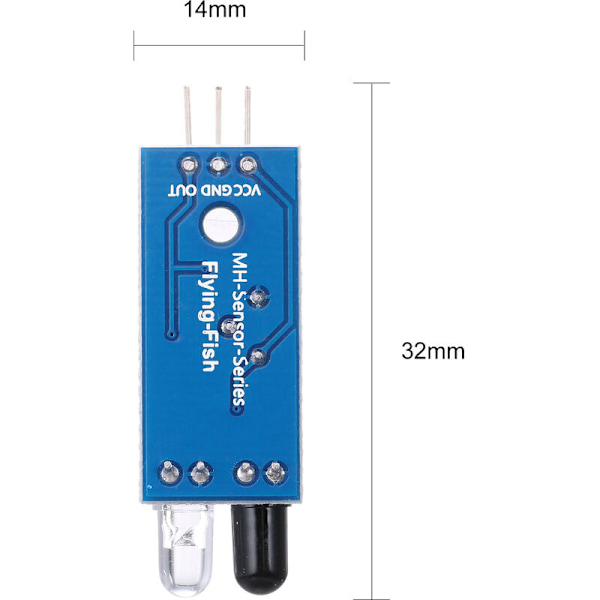 Infrarød forhindringsundgåelse reflekterende fotoelektrisk sensor modul til RC smart car robot