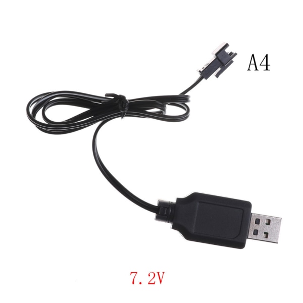 DC 3.6V-7.2V RC Batteripakke USB-opladeradapter 7.2V