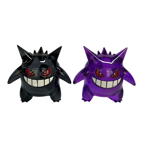 8cm Anime Figur Kawaii Gengar Transparent Action Figur Statue Purple