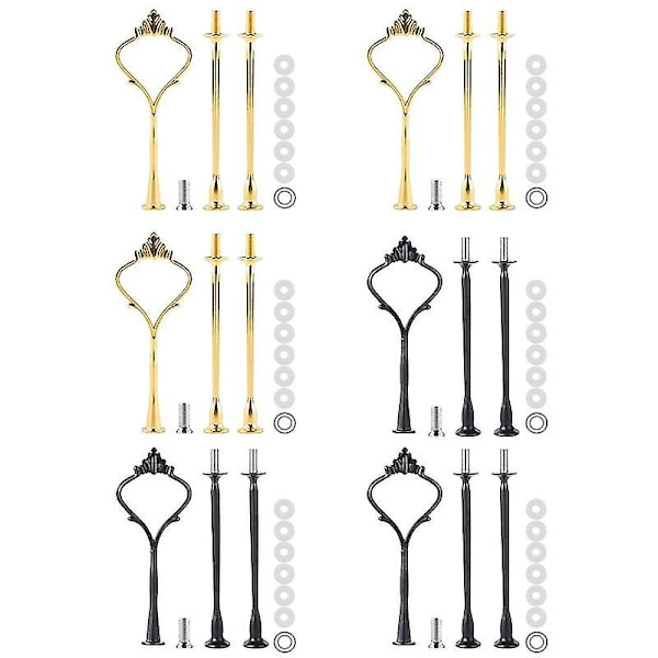 Sæt lagdelt bakke hardware til kageform 3 lag kageform fittings hardware holder til