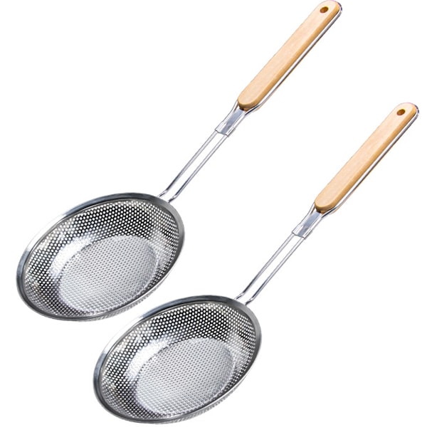 Nätsikt - rostfritt stål sil med handtag Medium 16cm