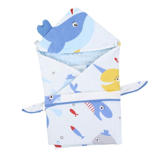 The Whale Filt gasväv blöjor handduk täcke bomull enkel dubbel