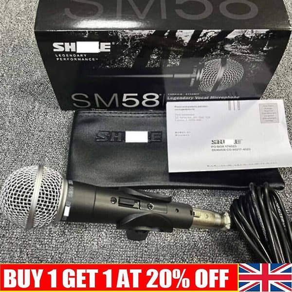 Shure SM58 laulumikrofoni virtakytkimellä 2024