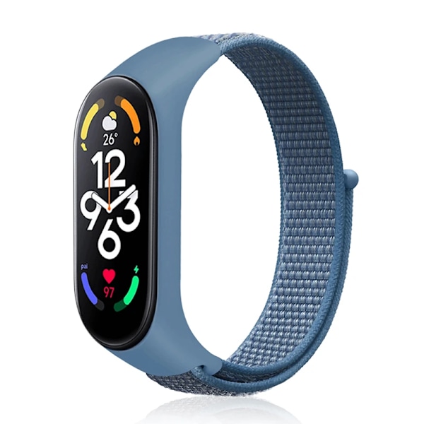 Nylon Mi band 4 5 6 Rem tilbehør Blød justerbar Rem Pulsera correa Til Xiaomi Mi band 3 4 5 6 7 Rem Cape blå 1 Cape blue 16 Mi Band 3 4 5 6 7