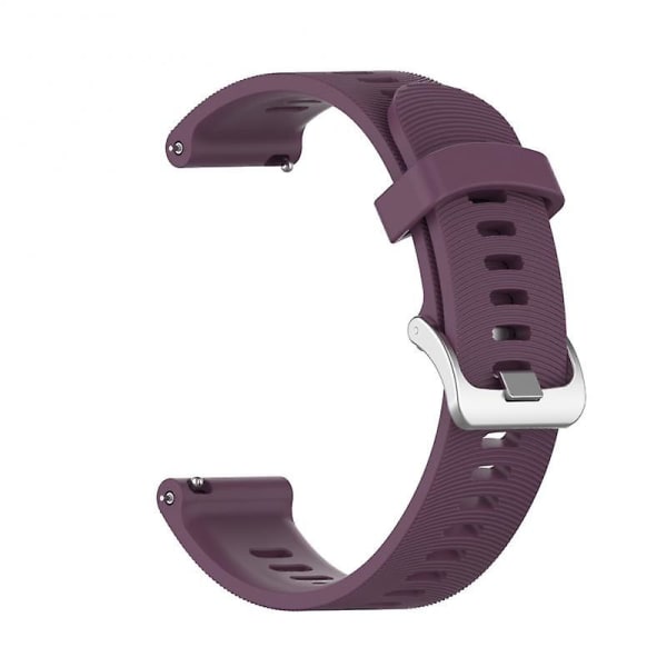 Farverige 20mm urremme til Garmin Forerunner 245 245m 645 Music Vivomove 3 Hr Sport 08 dark purple